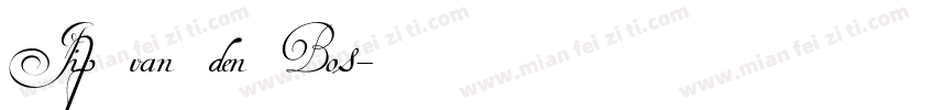 Jip van den Bos字体转换